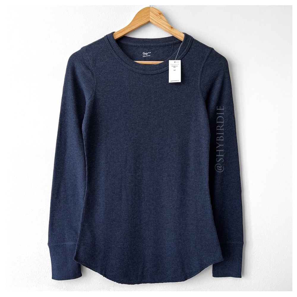 NWT GAP Thermal Crew / Waffle Long Sleeve T-Shirt